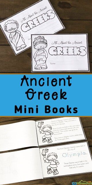 FREE Ancient Greece Printable Book - elementary age kids will have fun learning about the Greek civilization in this free printable perfect for learning about other countries around the word, geography, and more with kindergarten, first grade, 2nd grade, and elementary age kids. #greeceforkids #greek #countriesforkids Ancient Greece Olympics, Greek Mythology Lessons, Ancient Greece For Kids, Ancient Greece Activities, Greek Activities, Greek Civilization, Greek Crafts, History Lesson Plans, Geography For Kids