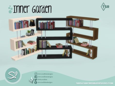 Sims 4 Bookcase, Toddler Bed Frame, Inner Garden, Modern Victorian, Sims 4 Build, Sims 4 Game, The Sims4, Victorian Gothic, The Sims Resource