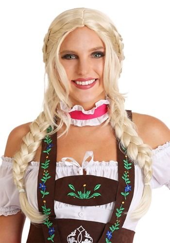 Bavarian Girl Women German Beer Girl Costume, German Beer Girl, Pigtail Wig, Beer Girl Costume, Fun Costumes, Oktoberfest Costume, Color Rubio, Beer Girl, Oktoberfest Beer