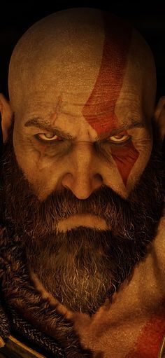 Hanuman Shiva, Kratos Atreus, Angry Wallpapers, Angry Eyes, God Of Wars, Angry Face, Gaming Wallpapers, Game Character, Eye Color