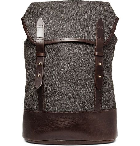 Mans Bags, Tweed Backpack, Boyfriend Outfits, Ruck Sack, Leather Backpack For Men, Oxford Style, Cheap Michael Kors, Leather Rucksack, Outdoor Inspirations