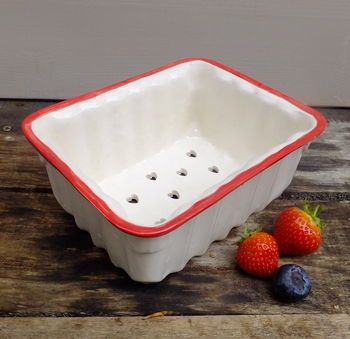 Brick Tile Backsplash, Ceramic Colander, Berry Colander, Quirky Kitchen, Marble Wall Tiles, White Rims, Brick Backsplash, Tile Decals, Ceramic Kitchen