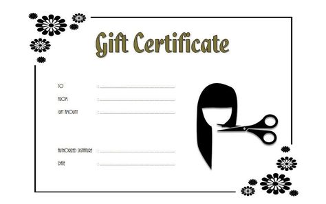 Beauty Salon Gift Certificate 8 | Paddle Certificate Hair Gift Certificate Ideas, Hair Salon Gift Certificate, Gift Certificate Template Free, Certificate Ideas, Gift Certificate Template Word, Free Printable Gift Certificates, Salon Gift Card, Free Gift Certificate Template, Certificate Of Achievement Template