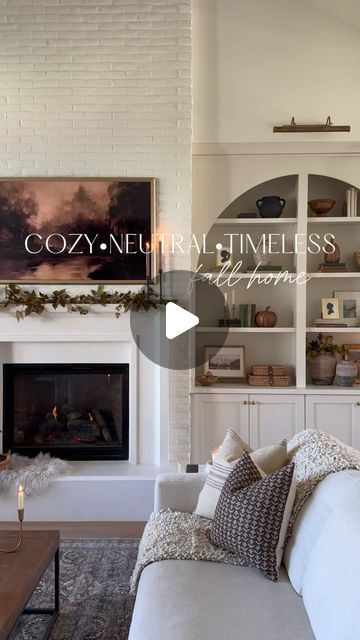 Leah White on Instagram: "If this is your style, hit SAVE and FOLLOW, so you don’t miss what’s coming next! 🤎
Comment SHOP for the links to my recent favorite fall finds, as well the top sellers in my home!

Right now I am loving incorporating all the cozy textures with throw blankets and pillows, organic elements, and fall stems in all my favorite tones 🤎

NOTE ** swivel chair is currently out of stock but I have linked similar! I’ll be sure to notify you when they are back in stock! 🤍🤍 

neutral home | modern home | transitional home design | home staple

#affordablehomedecor #amazonhome #homeswithpurpose #falldecor #neutralhome #ltkhome #homedecor" Kristin Mcgowan Design, Transitional Home Design, Fall Stems, Halfway Wholeistic, Blankets And Pillows, Fall Stem, Transitional Home, Organic Elements, Neutral Home