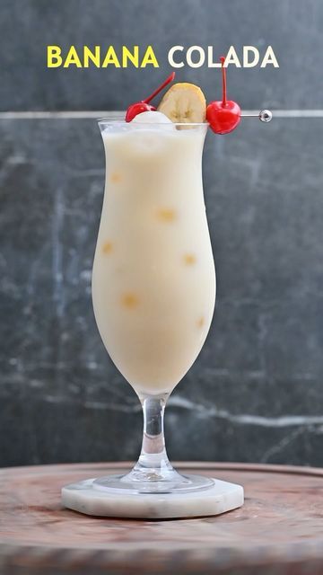 Bacardi Drinks, Banana Colada, Banana Liqueur, Midori Melon, Cream Of Coconut, Malibu Coconut, Melon Liqueur, Pineapple Cocktail, Best Drinks