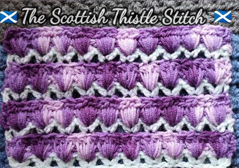 Scottish Crochet, Crochet Scottish, Crochet Outlander, Celtic Crochet, Knot Tying, Scottish Thistle, V Stitch, Stitch Crochet, Crochet Flower Patterns