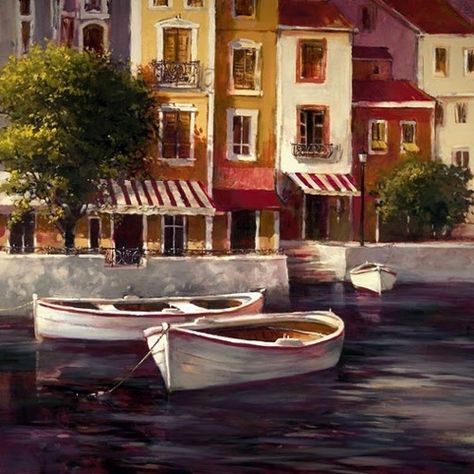 Seaside Bistro - Brent Heighton Brent Heighton, Berlin 1945, Tile Artwork, Seaside Paintings, Picture Tiles, Canadian Painters, Axis Powers, Canadian Artists, Fine Arts Posters