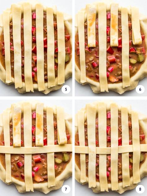 Learn how to make a lattice pie crust top for fruit pies. Find out how thick to cut the strips, how much dough you need to cover a standard 9-inch pie, and how to weave the strips to form a lattice. How To Braid Pie Crust, How To Weave Pie Crust, How To Lattice Pie Crust, Lattice Pie Crust How To, Pie Lattice Designs, Lattice Top Pie, Maple Apple Pie, Braided Pie Crust, Diy Pie