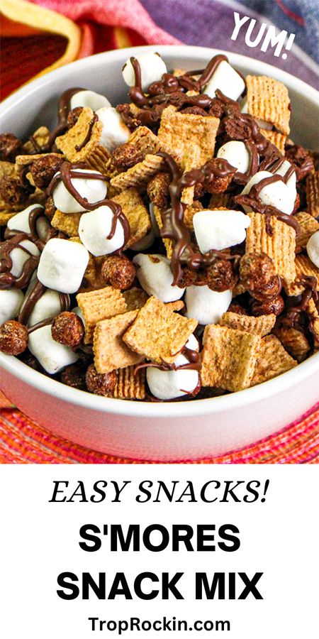 Love S'mores Desserts? This smores snack mix is quick, easy and tastes yummy! Perfect for a quick snack or dessert. You can't go wrong with this S'mores dessert! Vegan Slow Cooker Stew, Smores Cereal, Instant Pot Cake Recipe, Smores Snacks, Cocoa Puffs Cereal, Chickpeas And Spinach, Curry Broth, Moist Cake Recipe, Vegan Slow Cooker