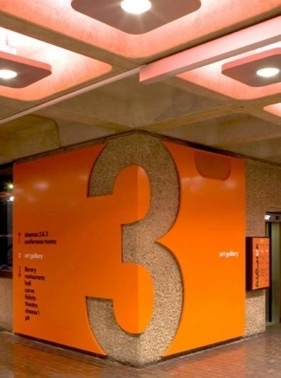 Have signs wrap around walls. Have ceilings reflect colors in walls Wayfinding Design, Environmental Graphic Design, Lobby Design, Wayfinding Signage, Web Banner Design, Environmental Design, Environmental Graphics, Signage Design, Wall Graphics