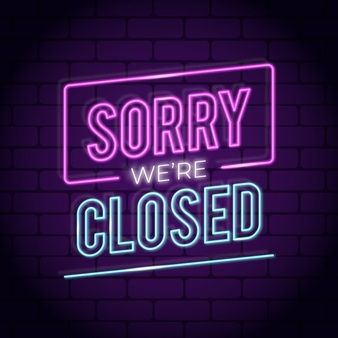 Free Neon Vectors, +40,000+ Images in AI, EPS format Closed Sign Aesthetic, We Are Open Sign, Light Background Design, Zoo Cake, Neon Lettering, Sorry We Are Closed, Closed Sign, Blue Neon Lights, Neon Signs Quotes