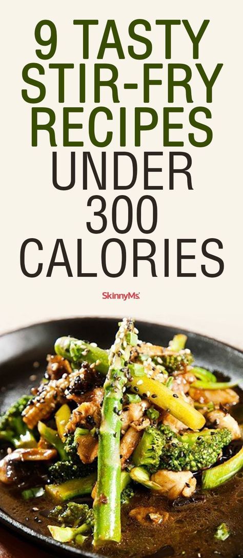 Try these 9 Tasty Stir-Fry Recipes Under 300 Calories.  Easy, delicious and packed with superfood nutrition! #stirfry #recipes #skinnyms #weightloss Recipes Under 300 Calories, Stir Fry Recipes Healthy, 300 Calorie Meals, Wok Recipes, Healthy Stir Fry, Wok Cooking, Under 300 Calories, Fry Recipes, 300 Calories