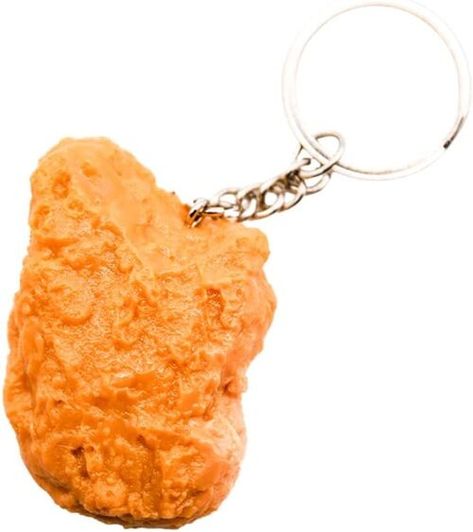 Weird or Confusing Chicken Keychain, Chicken Nugget, Chicken Food, Backpack Decoration, Food Accessories, Fake Food, Cute Keychain, Chicken Nuggets, Car Keychain