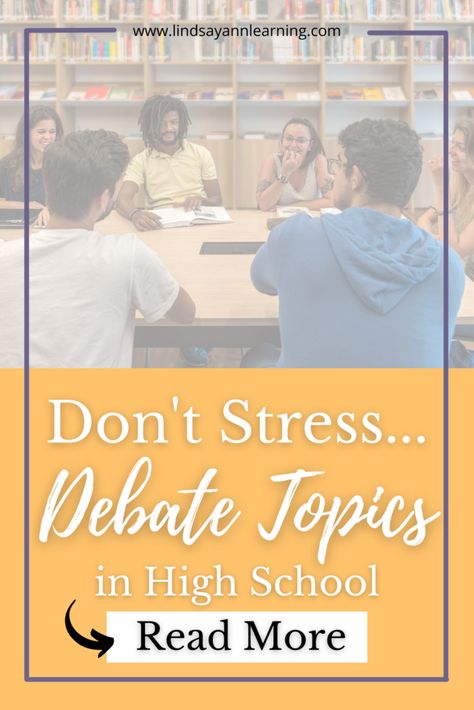 Debate Topics For High School, Fun Poetry Activities, Discussion Strategies, Hig School, Debate Topics, Speech Topics, High School Reading, Student Reflection, High School Writing