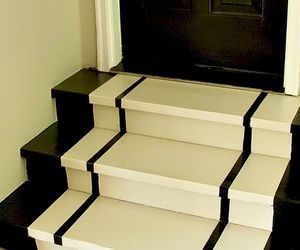 simple steps to painting steps, how to, painting, stairs, These are the finished steps Organize Garage, Stairs Tiles Design, Garage Steps, Garage Stairs, Screen Porches, Painting Steps, Laundry Room Tile, Marble Flooring Design, Hall Ideas