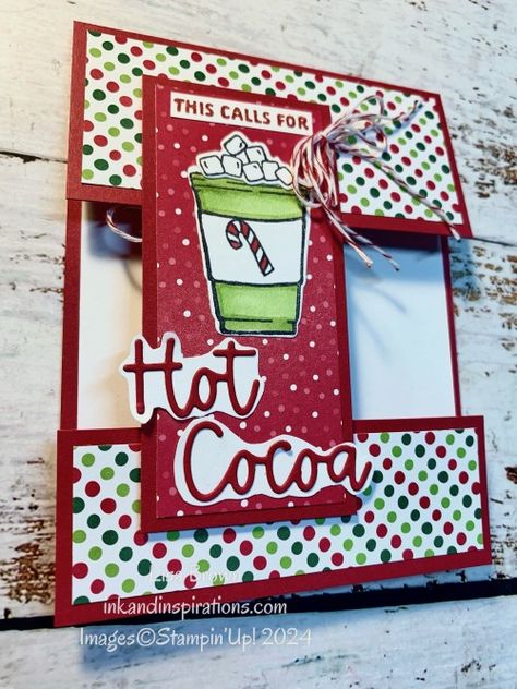 Cut-apart-card-hot-cocoa Coffee Cards Handmade, Craft Ideas Paper, Paper Craft For Kids, Cupcake Card, Painting Flowers Tutorial, Cards Easy, Holiday 2024, Paper Craft Ideas, Coffee Cards