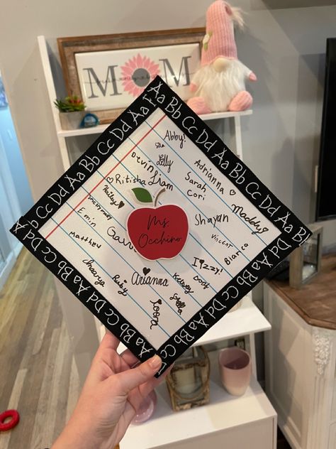 Education Grad Cap Ideas, Graduation Caps For Teachers, Graduation Cap Designs Education Major, Special Education Graduation Cap, Teacher Grad Caps, Teacher Education Major, Graduation Cap Teacher, Graduation Cap Decoration Teacher, Dream Teacher