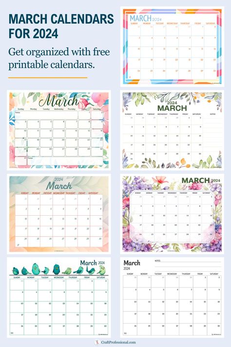 Get organized with free printable calendars for March 2024. Free Monthly Planner, Free Printable Calendars, Free Monthly Calendar, July Calendar, August Calendar, September Calendar, January Calendar, November Calendar, October Calendar