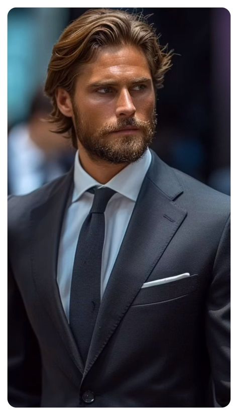 Long Hair Receding Hairline For Men, Gentleman’s Haircut, Classy Mens Haircut, Old Money Men’s Haircut, Mens Flow Hairstyles, 1920s Hair Men, Henry Cavill Hair, Mens Haircut With Beard, Men’s Hairstyles