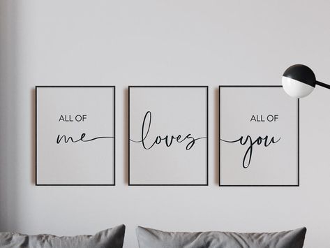 Quotes For Bedroom, Spavaca Soba, Over The Bed Wall Decor, Hand Drawn Calligraphy, Over The Bed Decor, Dining Room Gallery Wall, Romantic Wall Decor, Bed Wall Decor, Bedroom Quotes