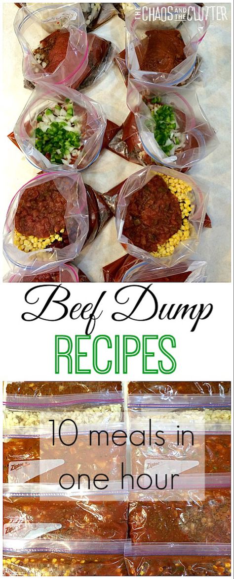 Beef Dump Recipes Beef Dump Recipes, Dump Crockpot, Beer Braised Chicken, Dump Recipes, Make Ahead Freezer Meals, Crock Pot Freezer, Dump Dinners, Beef Hash, Dump Meals