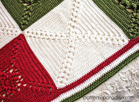 Rosary Hill Blanket CAL - Week 4 Finishing Crochet Argyle, Crochet Squares Afghan, Long Live The Queen, Celtic Weave, Charity Project, Knit Crochet Patterns, Crocheted Blanket, Crocheted Blankets, Christmas Blanket