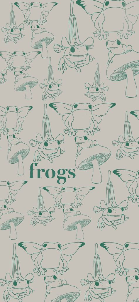 Frog Lockscreen, Frog Phone Wallpaper, Case Wallpaper, Iphone Meme, Frog Phone, Frog Stuff, Frog Wallpaper, Frog Illustration, Wallpaper Green