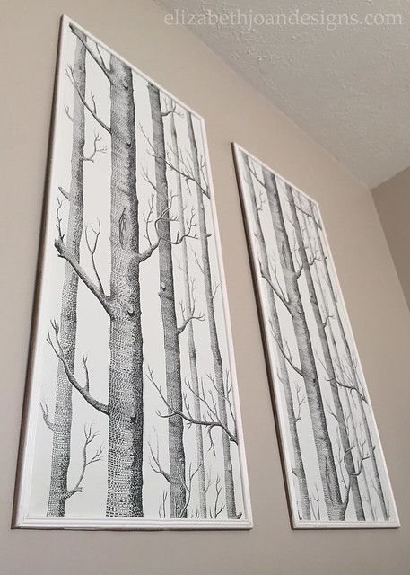 Framed Wallpaper Panels - ELIZABETH JOAN DESIGNS Framed Wallpaper Panels, Hunted Interior, Frame Wallpaper, Gorgeous Bathroom, Framed Wallpaper, Diy Wallpaper, Wood Wallpaper, Bathroom Wallpaper, Picture Hanging