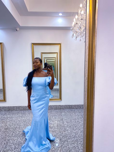 Dresses On Dark Skin, Baby Blue Dress Formal, Blue Dresses Formal, Baby Blue Bridesmaid, Baby Blue Bridesmaid Dresses, Powder Blue Dress, Baby Blue Dresses, Blue Bridesmaid Dress, Blue Dress Formal