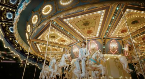 Blue Hour Carousel, Txt Blue Hour, Blue Hour, Cool Poses, Concert Outfit, Carousel, Fair Grounds, On Twitter, Twitter