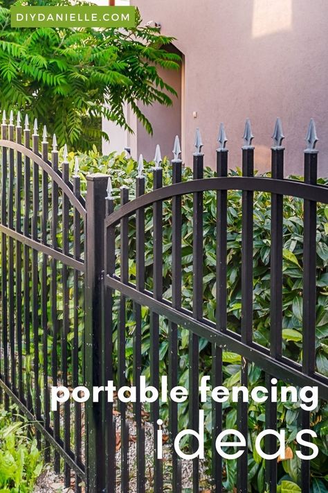 Portable Fence Ideas Dogs, Portable Fence Panels, Temporary Fencing For Renters, Temporary Fence Ideas For Renters, Temporary Fencing Ideas, Temporary Fence For Renters, Temporary Garden Fence, Temporary Dog Fence Ideas Backyards, Removable Fence Ideas