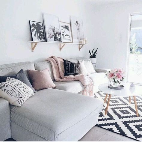 14 WAYS TO STYLE A GREY SOFA IN YOUR HOME – Smart Furniture & Decor Room Scandinavian, Scandinavian Design Living Room, Furnitur Ruang Keluarga, Beautiful Houses Interior, Trendy Living Rooms, Design Salon, Living Room Scandinavian, Living Room Sets Furniture, Scandinavian Decor