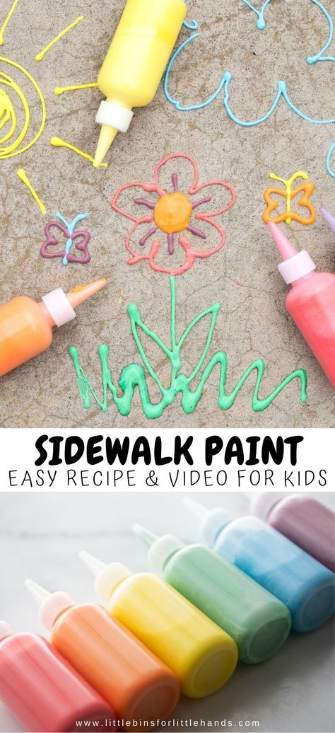 Puffy Sidewalk Paint, School Age Crafts, Card For Love, Summer School Activities, Spring Science, Sidewalk Paint, Origami Paper Flowers, School Holiday Activities, School Age Activities