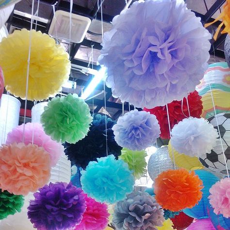 Colors Chart, Paper Flower Ball, Wall Hanging Decorations, Wedding Cake Boxes, Flower Balls, Tissue Pom Poms, Red Tissue Paper, Tissue Paper Pom Poms, Paper Pom Poms