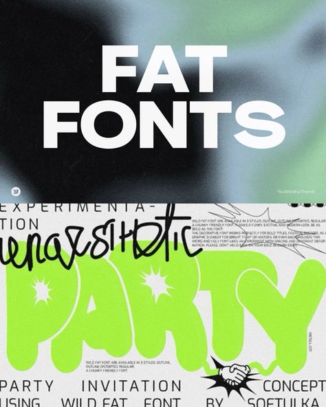 👊 Make a Statement with Fat Fonts Collection! 💪🏼 Explore our eclectic collection of oversized typefaces that pack a punch! Perfect for designers who want to make a lasting impression. Playful, serious, modern, or vintage - we've got the perfect font for you. Transform your projects with powerful typography and stand out from the crowd! 🚀 Explore This Collection: 🔗 https://shorturl.at/q1isZ #FatFonts #Typography #fonts #font #youworkforthem #fontsbundle #freefonts #bubblefonts #fashionfont... Eclectic Font, Powerful Typography, Fat Font, Inspiration For Work, Friends Font, July 31, Typography Fonts, Font Styles, Stand Out From The Crowd