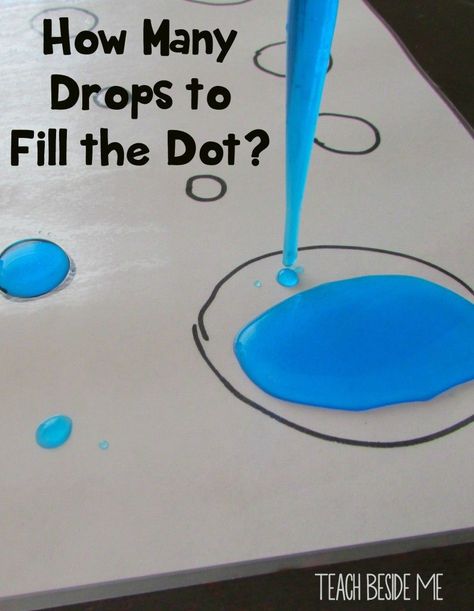 Eye Dropper Dot Counting - Fun Preschool sensory counting activity! Preschool Counting, Preschool Stem, Weather Theme, Eye Dropper, Steam Activities, Kindergarten Science, Counting Activities, Preschool Science, E Mc2