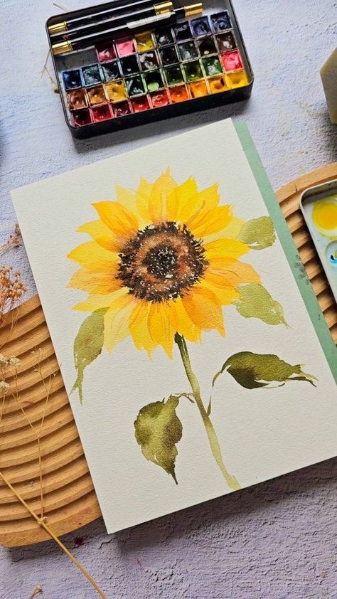 Happy Friday!😄 Have a relaxing time this weekend by painting loose watercolor sunflowers in 3 ways! This class is only 1 hour long 😃 Check out the link in my profile to get unlimited access to all my classes 😄 #skillshare @skillshare #watercolorartist #watercolorfloral #watercolorsunflower #watercolortutorial | Joly Poa Watercolorist | Freak Slug · Friday Watercolor Sunflowers, Elegant Wall Art, Relaxing Time, Loose Watercolor, Watercolor Sunflower, Slug, Watercolour Tutorials, Painting Tips, Watercolor Artist