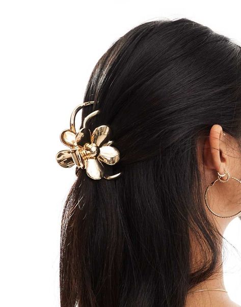 Gold hair accessories