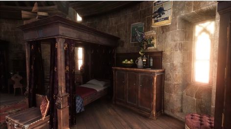 Hogwarts Gryffindor Dorm, Hogwarts Legacy Aesthetic Gryffindor, Hogwarts Gryffindor Common Room, Hogwarts Legacy Common Rooms Gryffindor, Gryffindor Dorm Room Shifting, Hogwarts Interior Aesthetic, Hogwarts Legacy Gryffindor Dorm, Hogwarts Legacy Gryffindor Common Room, Gryffindor Common Room Bedroom