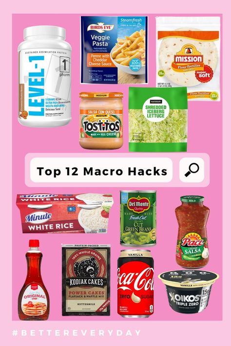 Macro Easy Meals, Macro Fast Food, 3 Ingredient Macro Meals, Fit By Katy Meals, Best Snacks For Macros, Macro Friendly Snack Ideas, Macro Friendly Foods At Walmart, Low Macro Snacks, Macros Dessert Recipes