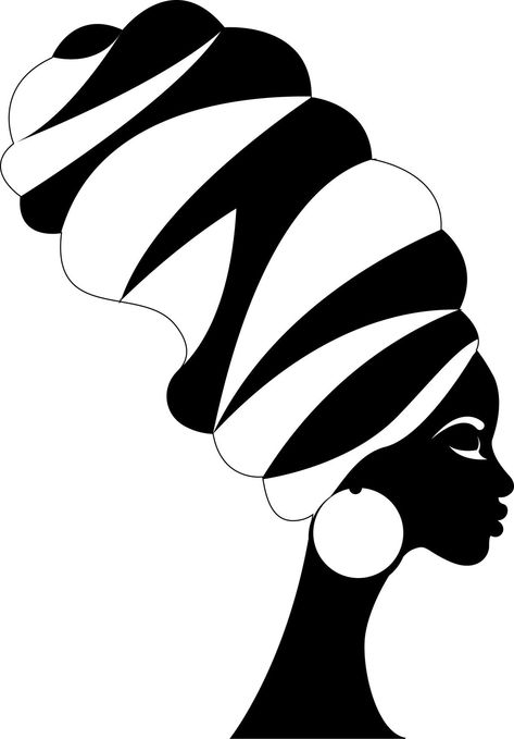 Diy Bag Painting, African Drawings, Black Woman Silhouette, Africa Art Design, African Art Paintings, Art And Craft Videos, Afrocentric Art, Africa Art, African Girl