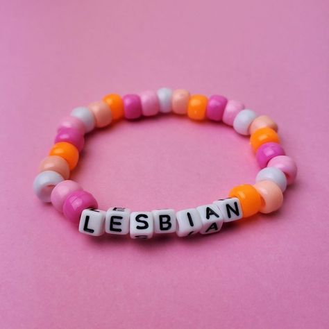 Pip Quintana, Lesbian Bracelet, Gay Jewelry, Gay Pride Bracelet, Lgbtq Quotes, Lgbtqia Pride, Lesbian Pride Flag, Pride Bracelet, European Market