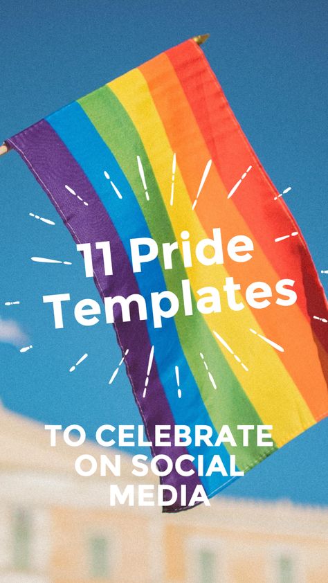 11 Pride Templates to celebrate on social media Pride Month Creative Ads, Pride Month Social Media Posts, Pride Social Media Post, Pride Facebook Cover, Pride Month 2024, Lgbt Day, Nonprofit Social Media, Pride Week, Support Quotes