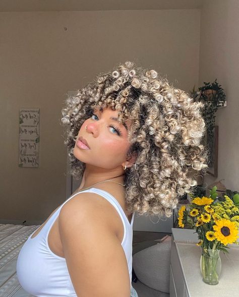 Curly hair is more than just hair, it's an attitude. 📸: curly.glorii . . . #curlyhairstyle #curlhair #hairstyle #blackhair #volumehair #easyhairstyles #cutehairstyles #hairgoals #hairideas #hairoftheday #naturalhair #hair #hairstyle #beautiful #beautifulhair #cachos #cachinhos #curlyhairgirl #curlygirl #lovemycurls #healthycurls Ash Blonde Highlights Curly Hair, Blonde Highlights Curly Hair, Blonde Ideas, Curly Highlights, Cornrow Hairstyles For Men, Highlights Curly Hair, Being Productive, Last Days Of Summer, Blonde Curly Hair