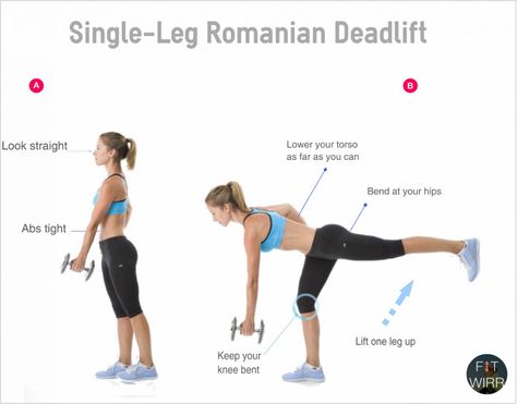 3 Reasons Why You Should Do The Single Leg Romanian Deadlift Straight Leg Deadlift, Romanian Deadlift, Single Leg Deadlift, Trening Fitness, Thigh Fat, Body Fitness, Glutes Workout, Leg Workout, Weight Training