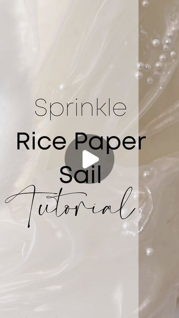 Rice Paper Sails, Wafer Paper Tutorial, Reel Tutorial, Making Rice, Edible Rice Paper, Flower Cake Decorations, Bottle Cake, Quick Cake, Basting Brush