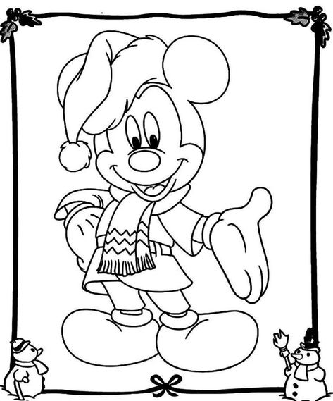 Mickey Mouse Christmas Coloring Pages - Best Coloring Pages For Kids Mickey Mouse Coloring, Mouse Coloring Pages, Mickey Coloring Pages, Minnie Mouse Coloring Pages, Mickeys Christmas Carol, Space Coloring Pages, Mickey Mouse Coloring Pages, Christmas Coloring Sheets, Mouse Color