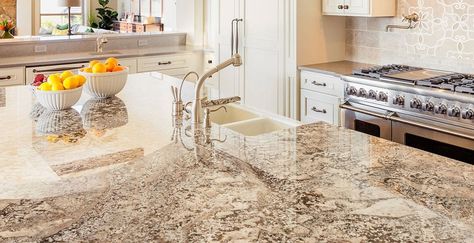 Popular Granite Colors, Homemade Granite Cleaner, Granite Sealer, Cleaning Granite Countertops, Granite Cleaner, How To Clean Granite, Marble Countertops Kitchen, Black Granite Countertops, Natural Stone Countertops