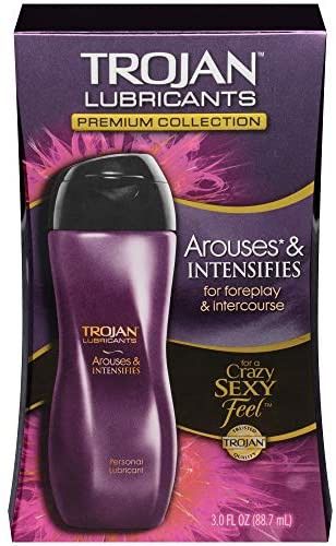 One 3 oz. bottle of TROJAN Arouses & Intensifies Personal Lubricant For intimate massage to enhance the mood and make foreplay more fun (not recommended for use with silicone vibrators) Continuous lubrication for uninterrupted pleasure before and during intercourse Movements unlock the motion-activated intensifier for the ultimate turn-on Both partners experience sensations of warming, heat, cooling and/or tingling Personal Lubricant, Couples Play, Internal Medicine, Medical Problems, Lubricant, Medical Supplies, Pharmacy Gifts, Massage, Medicine