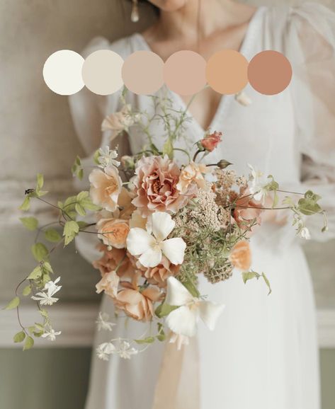 Wedding Color Pallet, Neutral Wedding Colors, Bridal Bouquet Flowers, Wedding Colour, Spring Wedding Colors, Peony Wedding, Wedding Palette, Wedding Flower Inspiration, Wedding Theme Colors